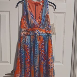 Silky Caribbean Animal Print Dress